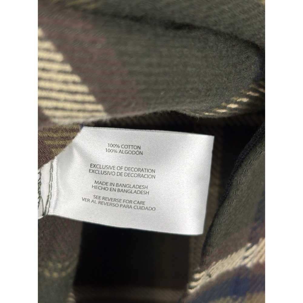 Orvis Big Bear Heavyweight Flannel Shirt Men XL Tall Pine Plaid NWT 1312517 - Picture 9 of 12